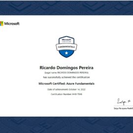 Oficialmente certificado como Microsoft Certified: Azure Fundamentals